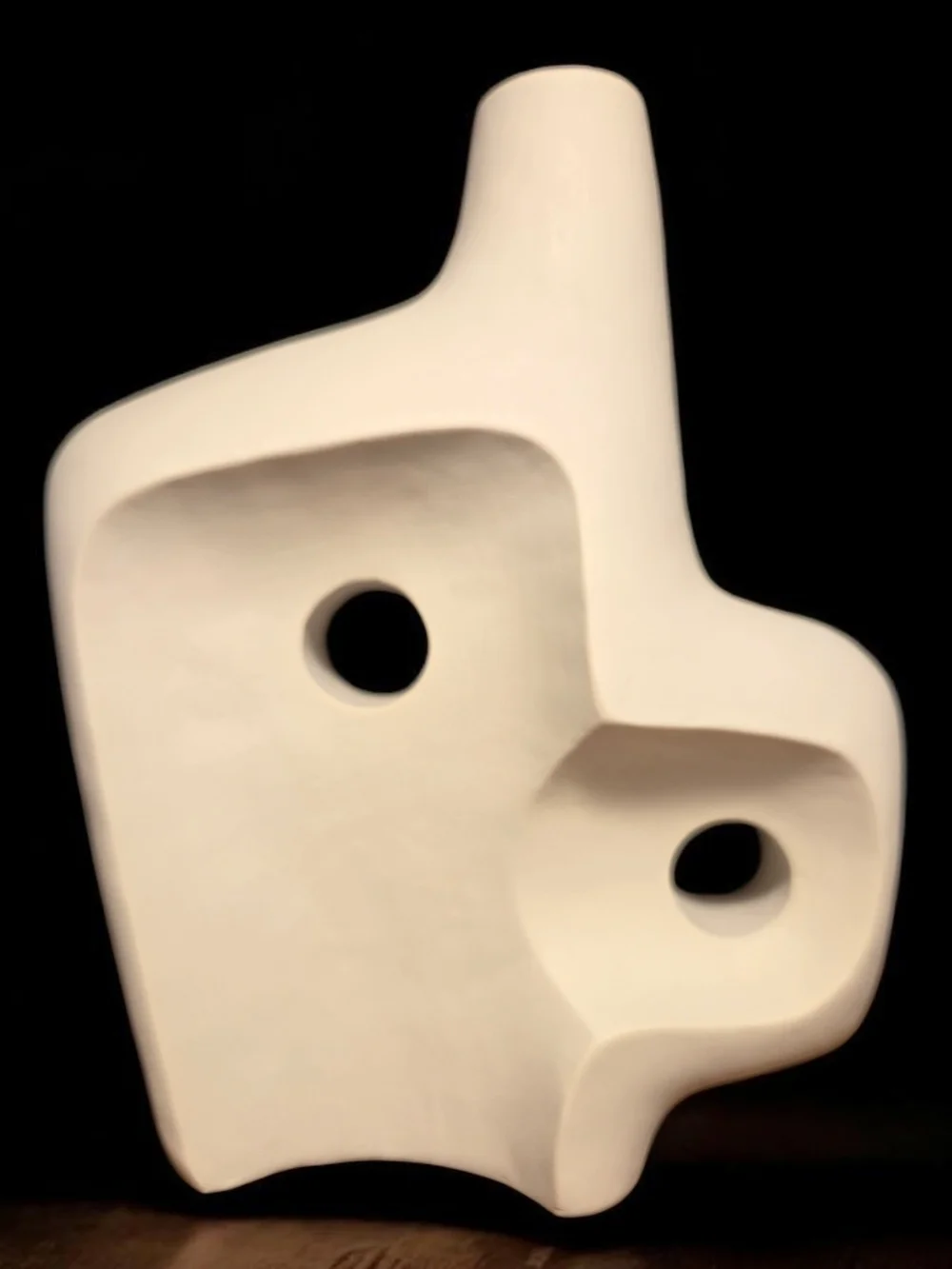 Mid-Century Modern Organic Sculptural Vase, Matte Finish Ceramic Art Decor ♡*